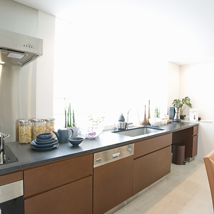 ▲キッチンリフォー